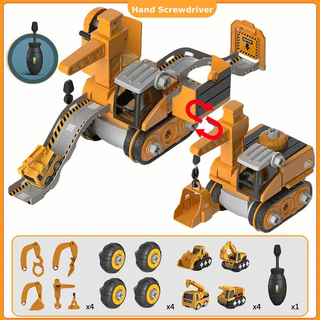 Charly | Kids Construction Vehicle Building Toy Set with Screwdriver