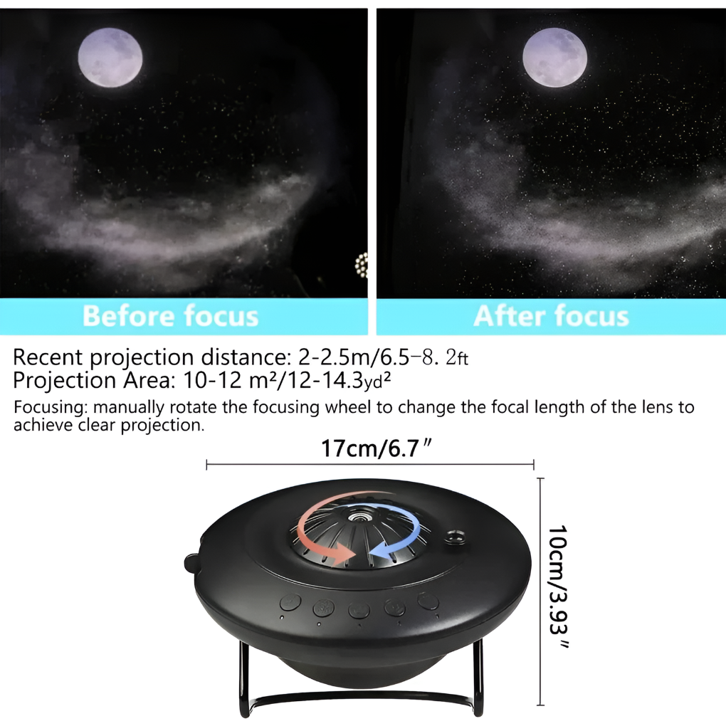 Charly | Kids Galaxy Projector with Planetarium & Starry Night Effects
