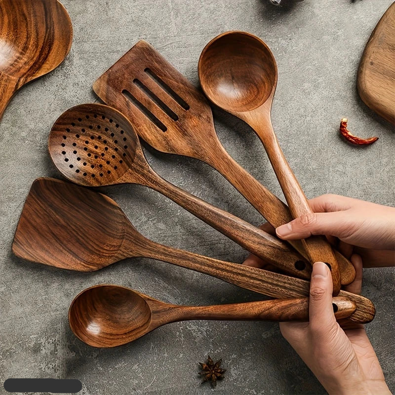 Charly | Kitchen Set Made of Natural Teak Wood