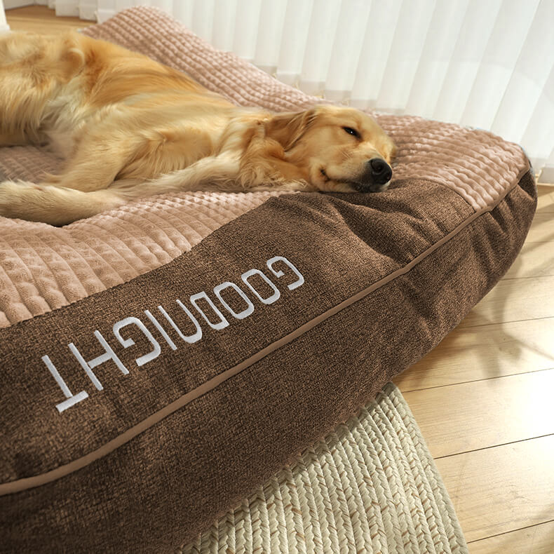 Charly | Large Scratch-Resistant Dog Bed with Orthopedic Back Support