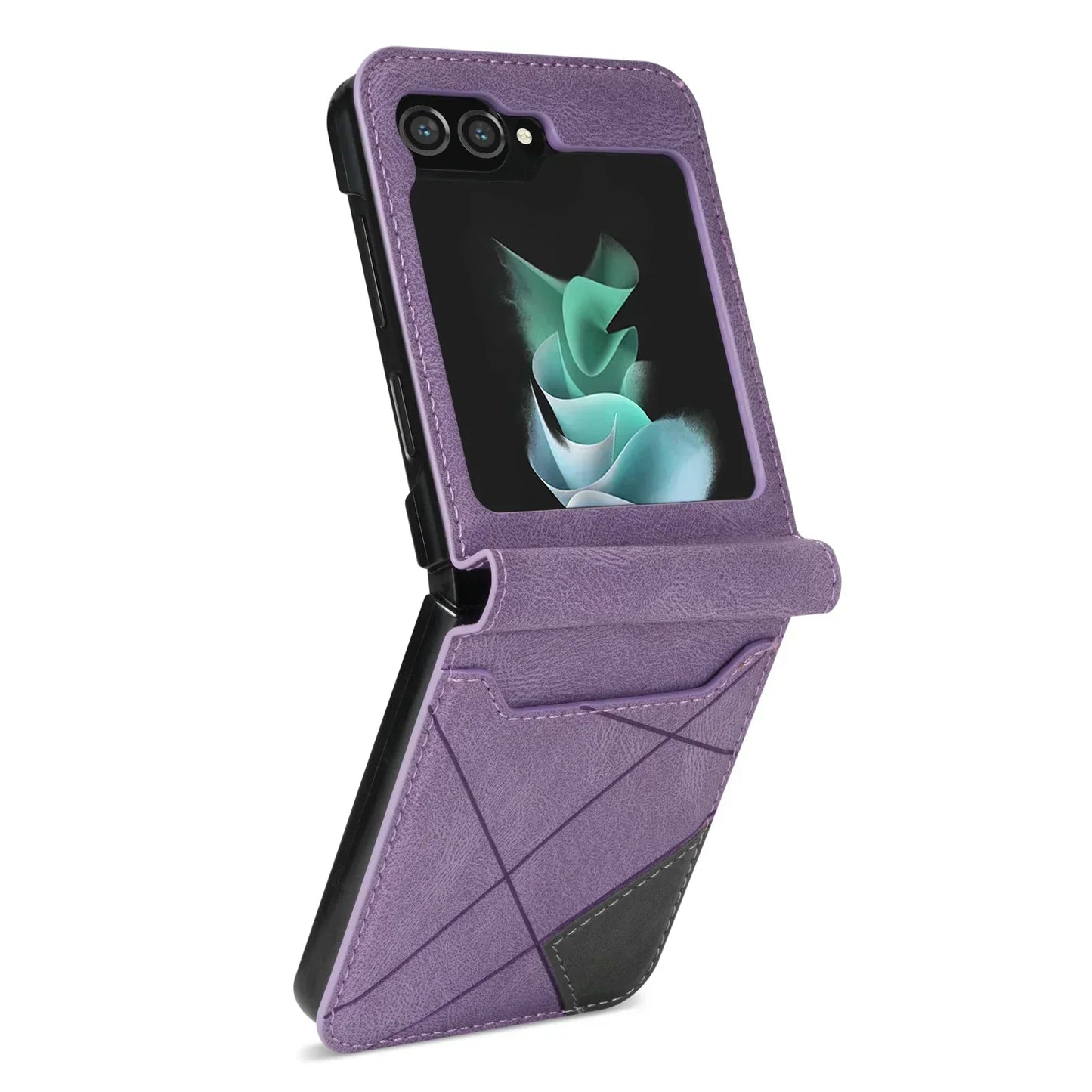 Charly | Leather Wallet Case for Samsung Galaxy Z Flip Series
