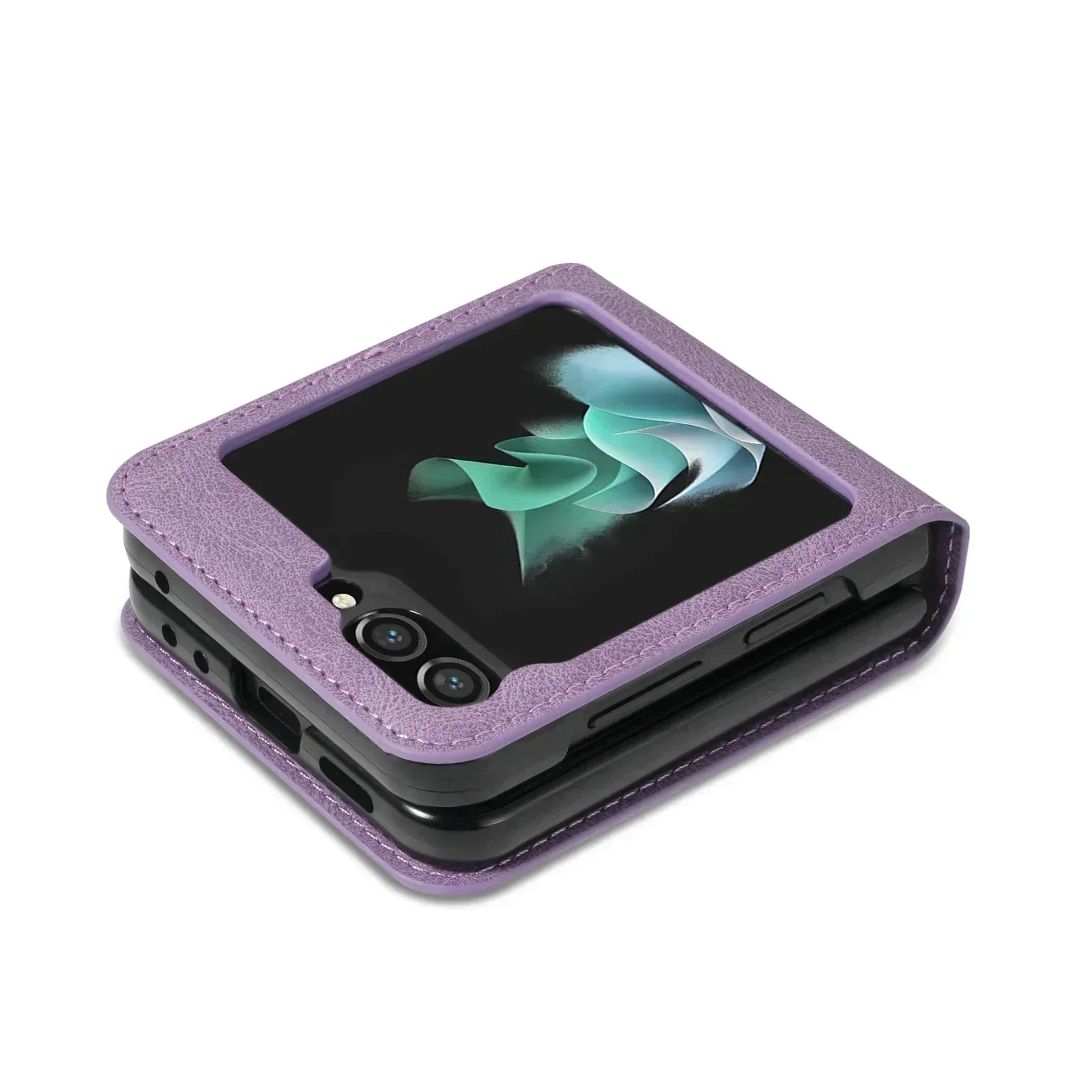 Charly | Leather Wallet Case for Samsung Galaxy Z Flip Series