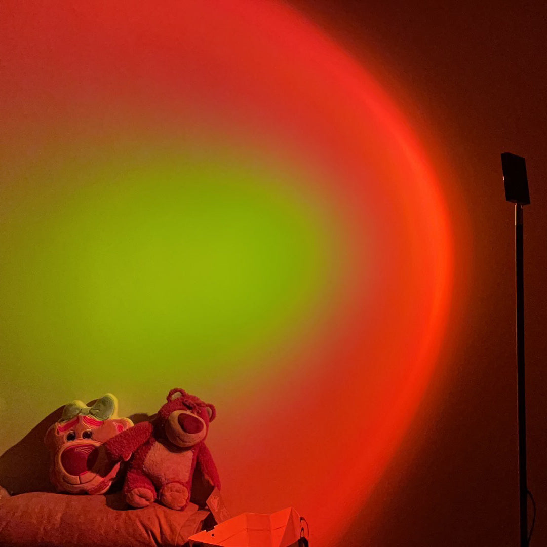 Charly | LED Color Projector Floor Lamp | Minimalist Halo Light Effect