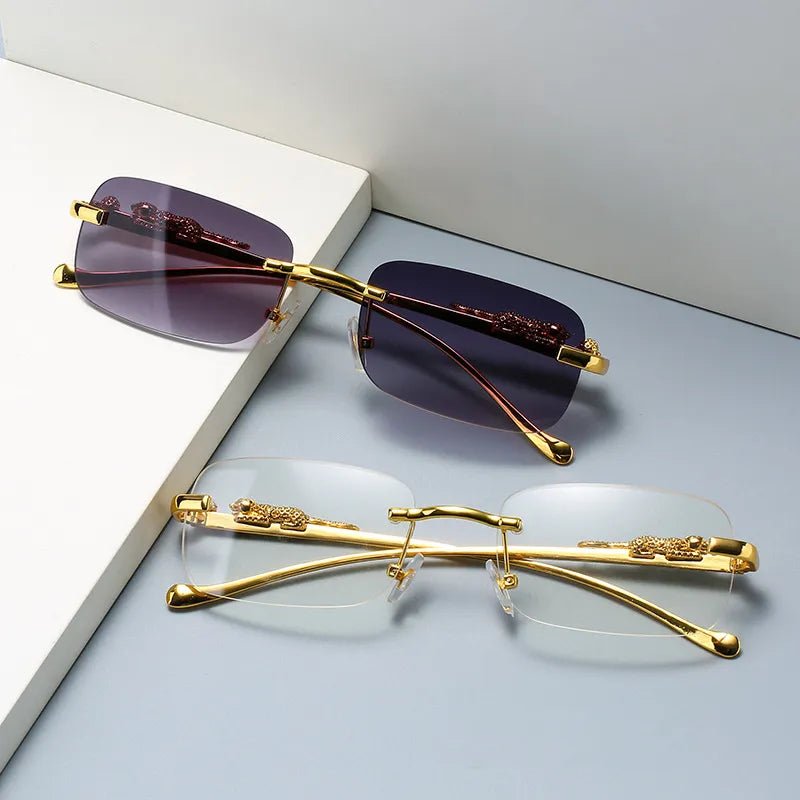 Charly | LEOPARDVIEW – Stylish Rimless Sunglasses with UV400 Protection