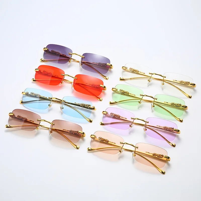 Charly | LEOPARDVIEW – Stylish Rimless Sunglasses with UV400 Protection