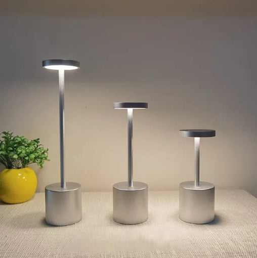 Charly | LumaLite Rechargeable LED Table Lamp | Wireless | Dimmable | Modern Design for Restaurants and Home