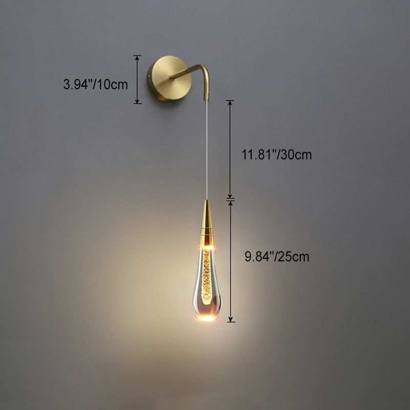 Charly | LumeTear LED Wall Light in Teardrop Design