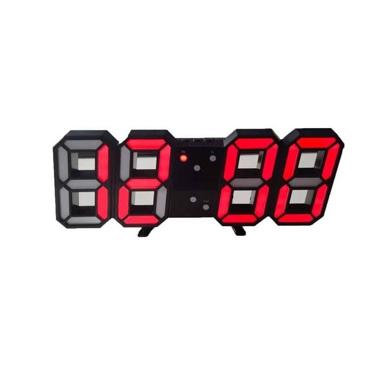 Charly | LumiSync 3D LED Wall Clock – Modern Digital Clock with Dimmable Lighting