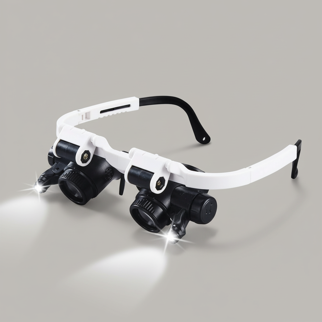 Charly | Magnifying glasses with LED lamps for double eyes