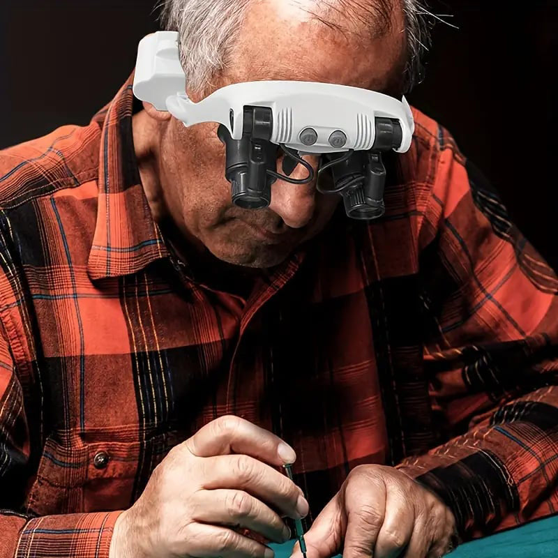 Charly | Magnifying Glasses with LED Lamps for Dual Eyes