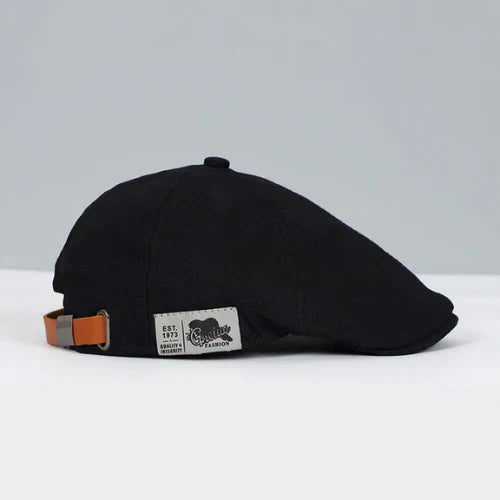 Charly | Men's Adjustable Flat Cap with Leather Strap