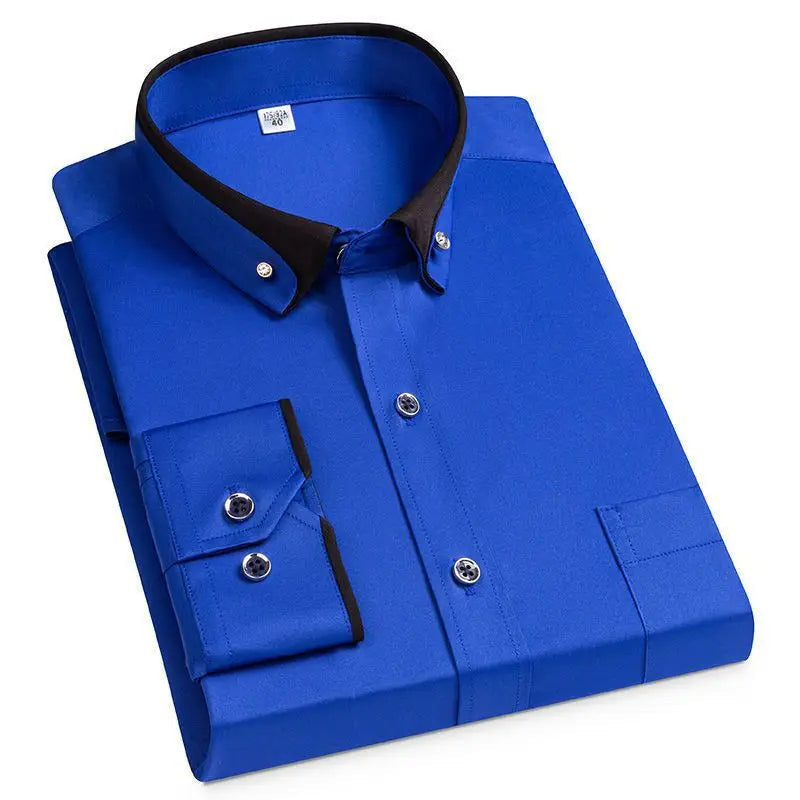 Charly | Men's Business Shirt with Contrast Collar & Cuffs