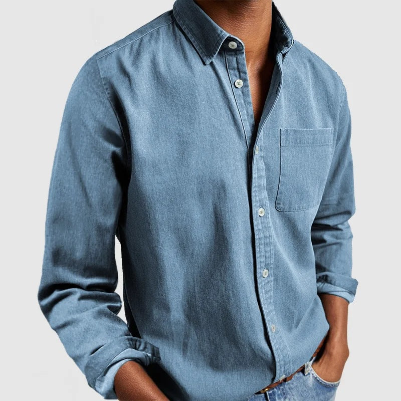 Charly | Men's Casual Button-Up Shirt with Chest Pocket
