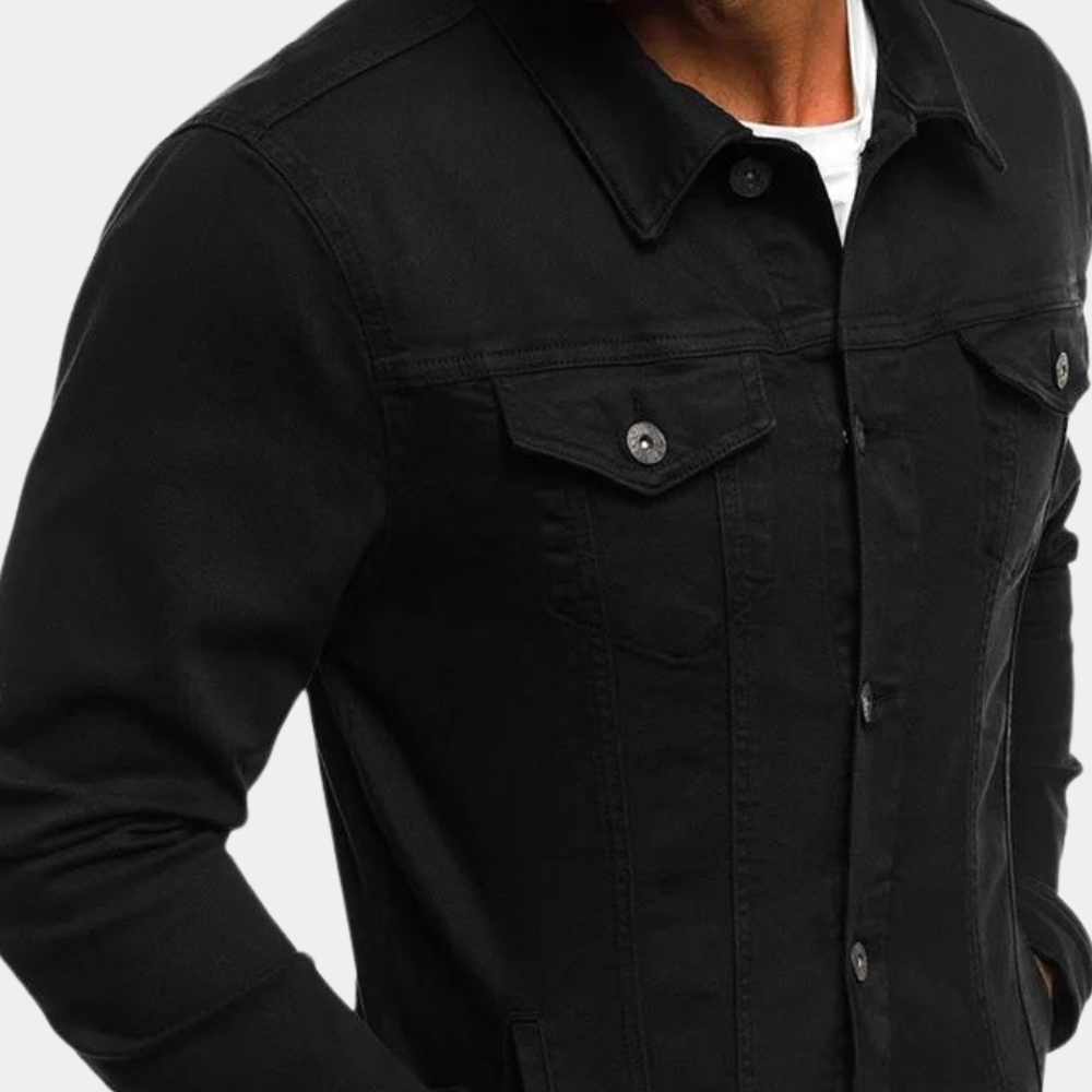 Charly | Men's Classic Denim Jacket with Button Closure