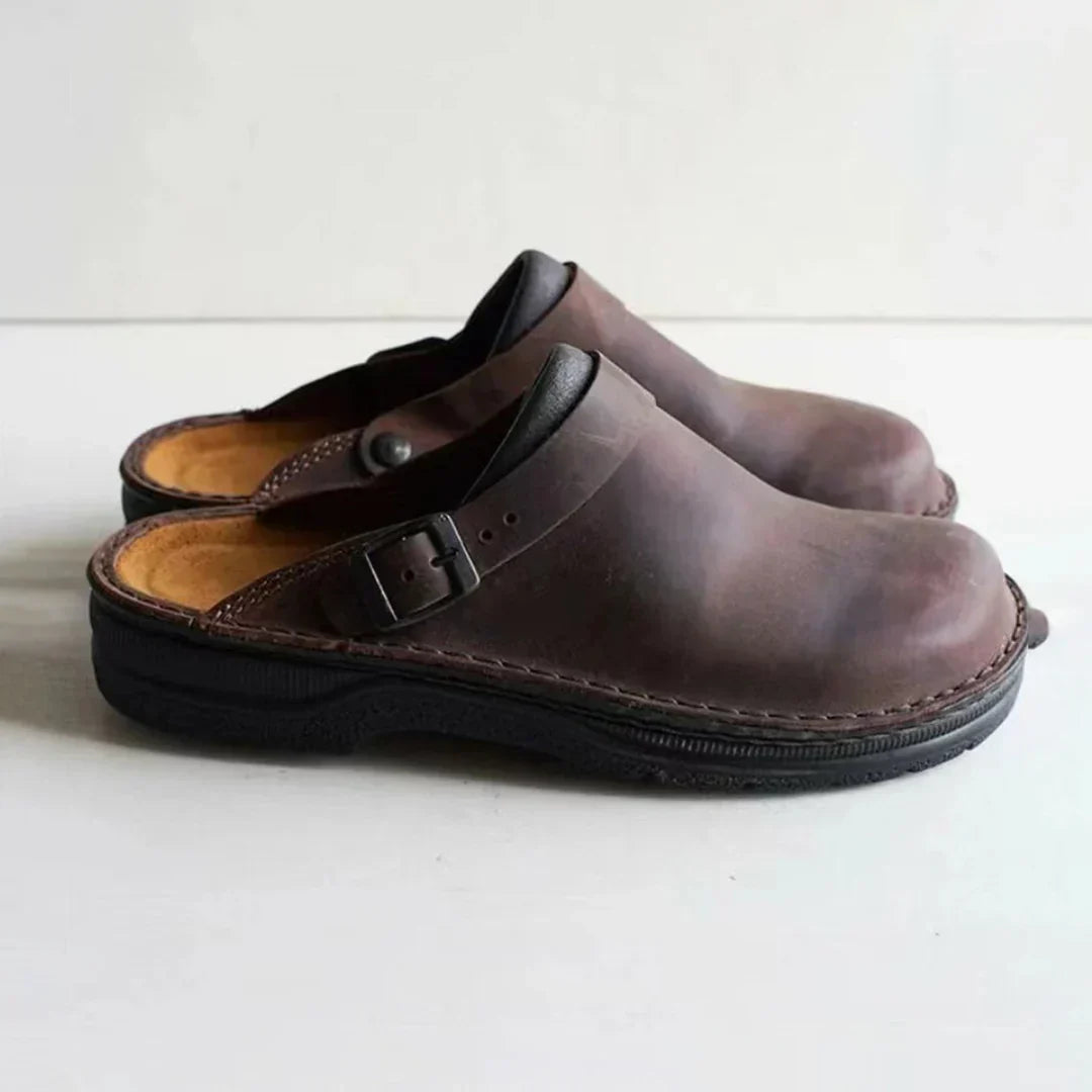 Charly | Men's Clogs With Buckle Strap