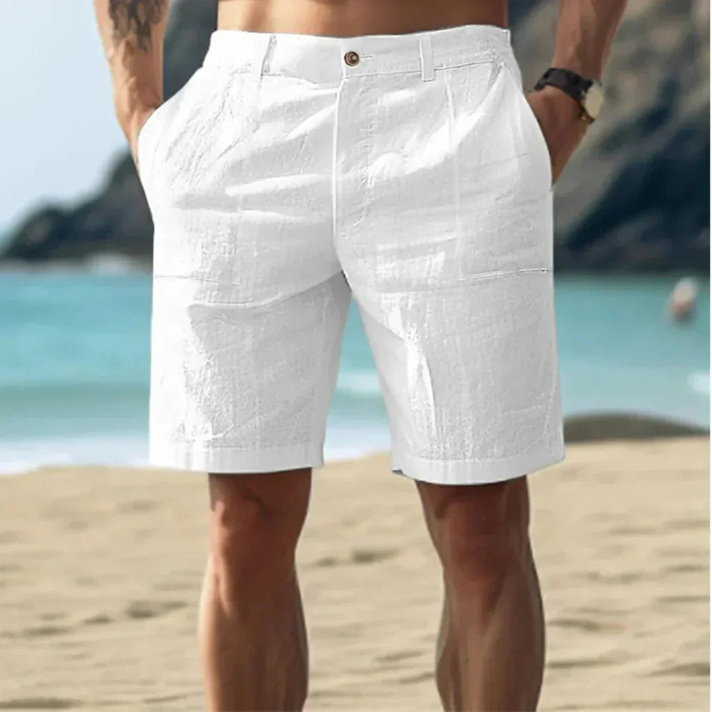 Charly | Men's Drawstring Linen Shorts