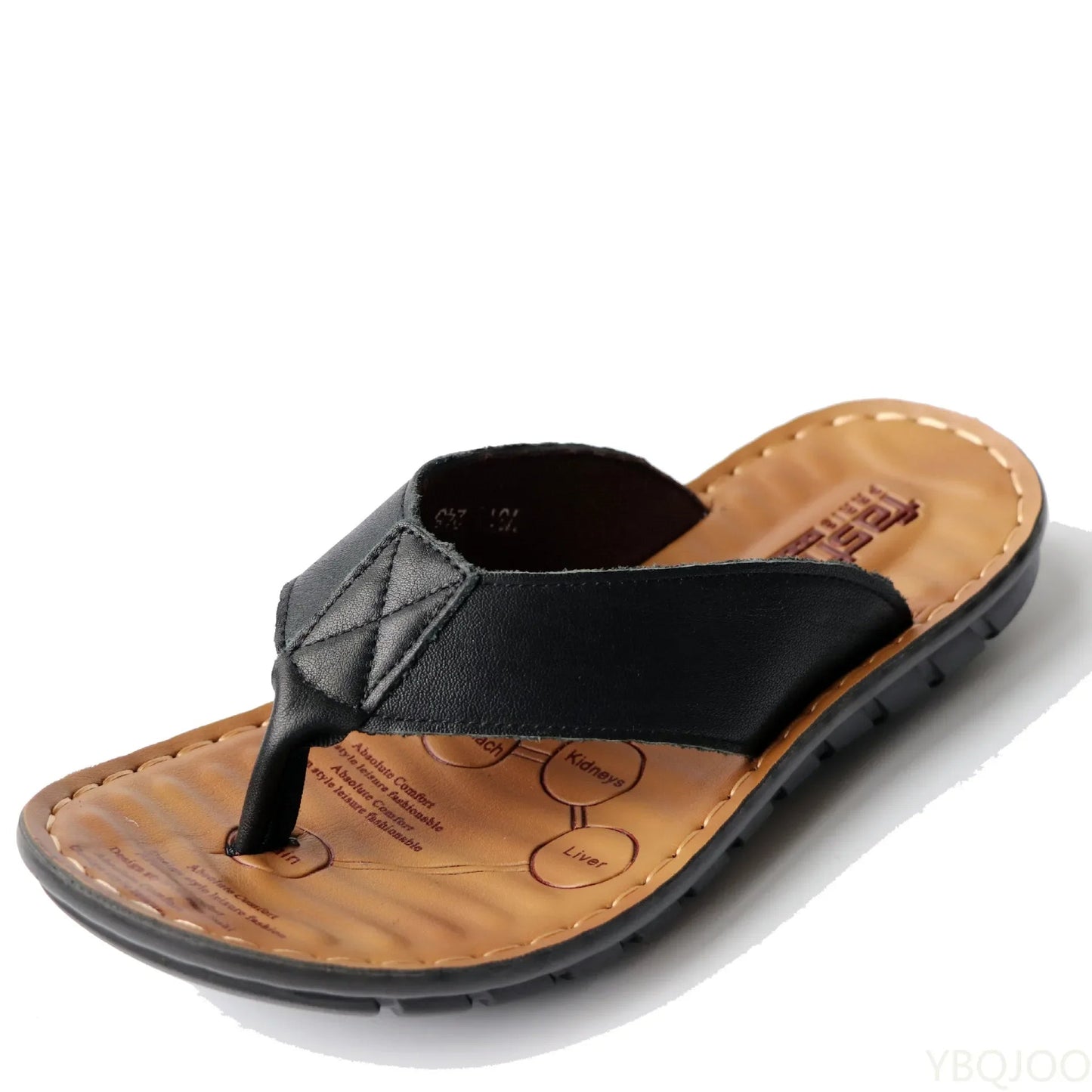 Charly | Men's Flip-Flop Sandals with Stitched Detail