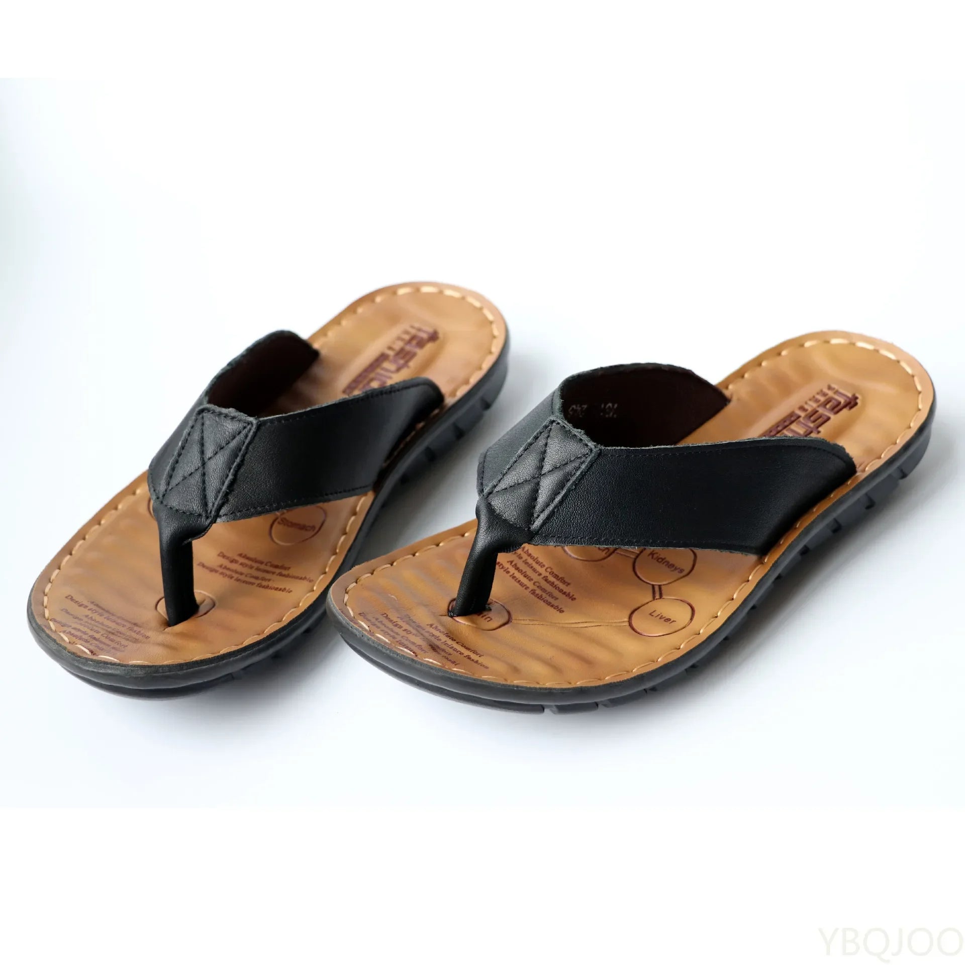 Charly | Men's Flip-Flop Sandals with Stitched Detail