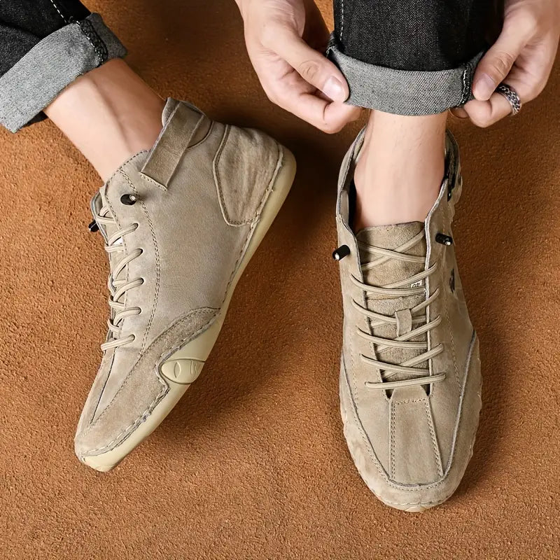 Charly | Men's High-Top Sneakers with Lace-Up Closure