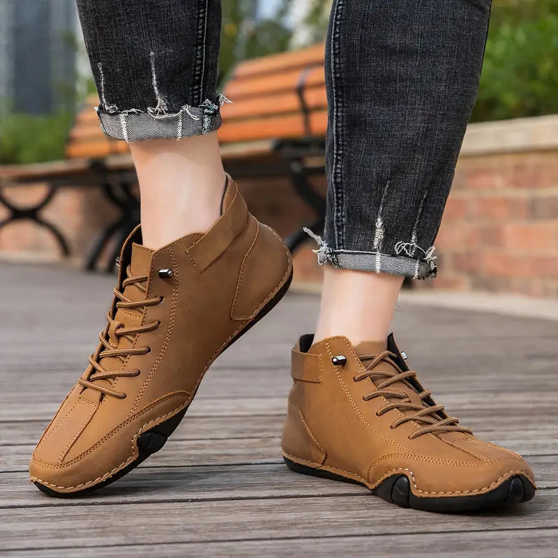 Charly | Men's High-Top Sneakers with Lace-Up Closure