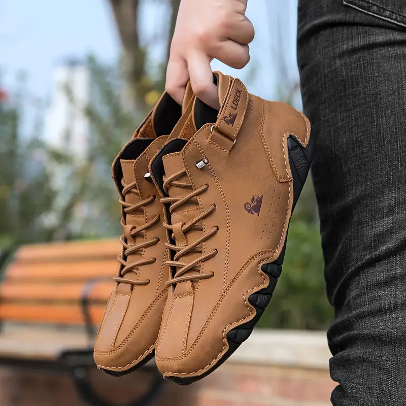Charly | Men's High-Top Sneakers with Lace-Up Closure
