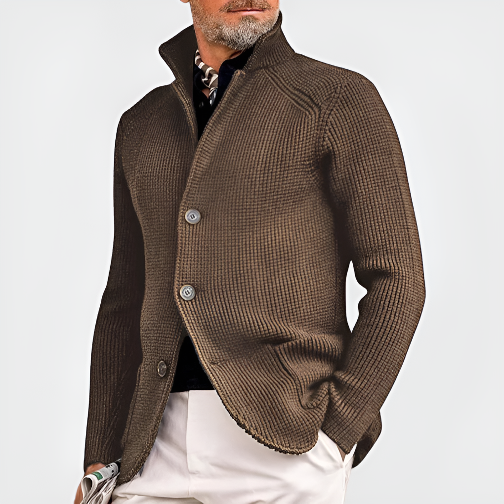 Charly | Men's Knit Blazer Button-Front Cardigan