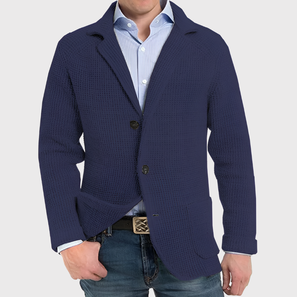 Charly | Men's Knit Blazer Button-Front Cardigan