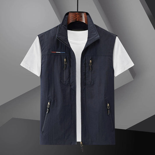 Charly | Men's Outdoor Utility Vest with Zip Pockets