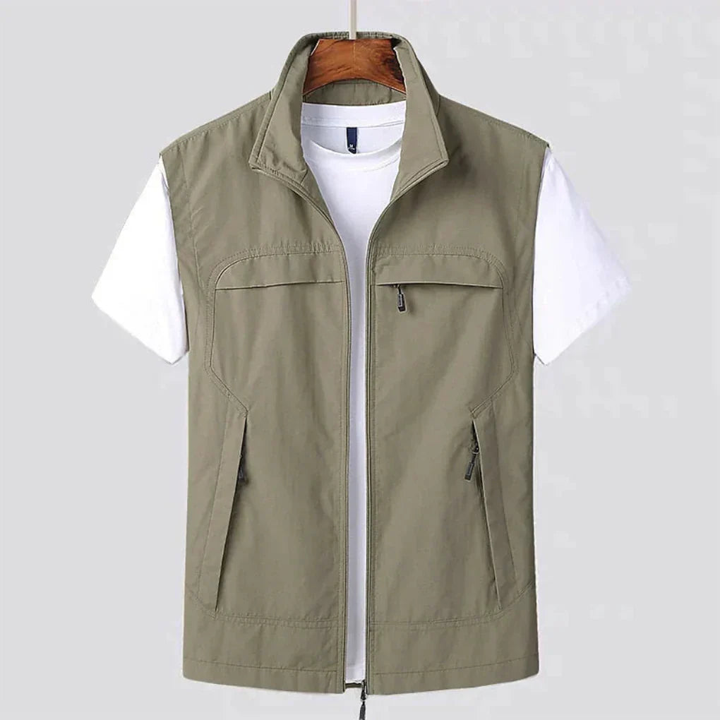 Charly | Men's Outdoor Zip Vest with Multiple Pockets