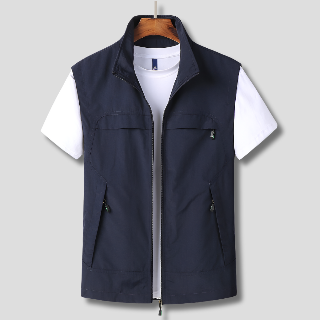 Charly | Men's Outdoor Zip Vest with Pockets