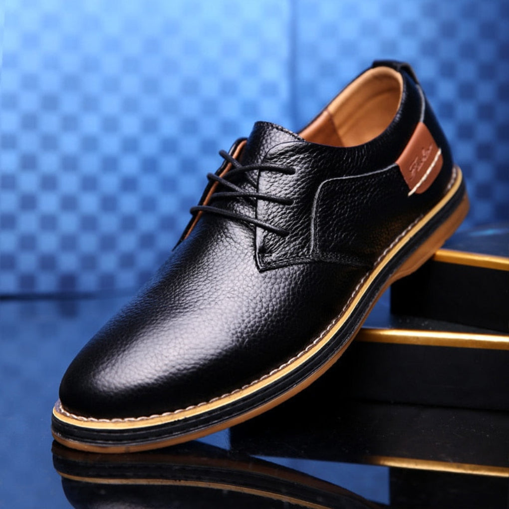Charly | Men's Oxford Shoes | Textured Leather Dress Shoes