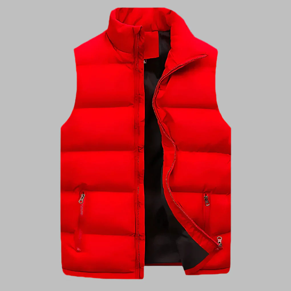Charly | Men's Padded Vest with Zipper Pockets