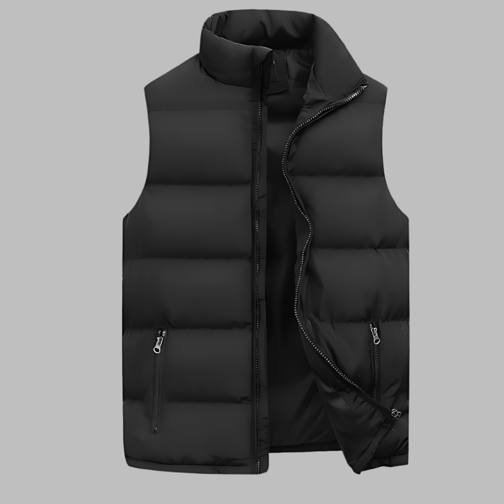 Charly | Men's Padded Vest with Zipper Pockets