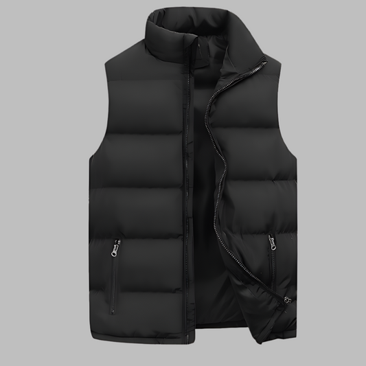Charly | Men's Padded Vest with Zipper Pockets