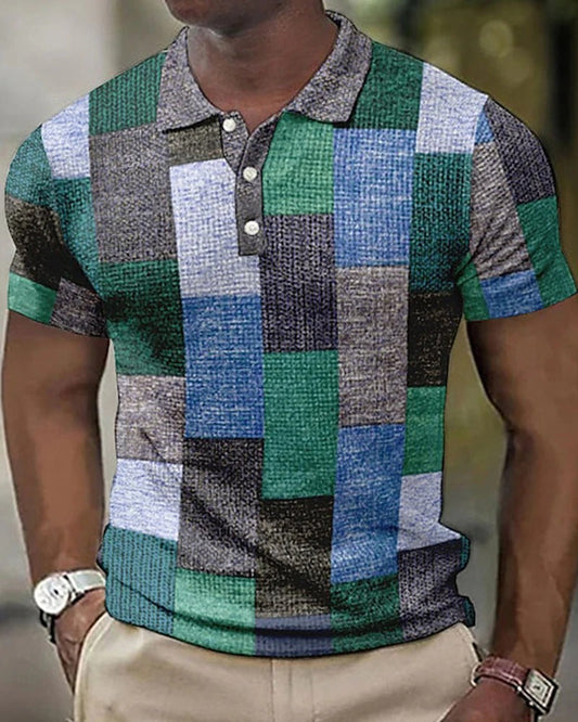 Charly | Men's Patchwork Polo Shirt