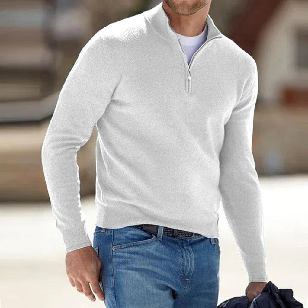 Charly | Men's Quarter-Zip Knit Sweater