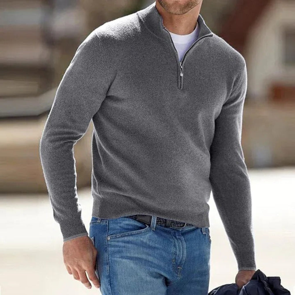 Charly | Men's Quarter-Zip Knit Sweater