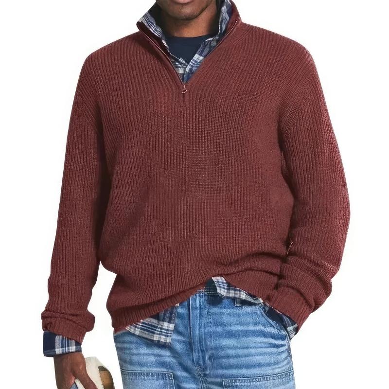 Charly | Men's Ribbed Quarter-Zip Sweater