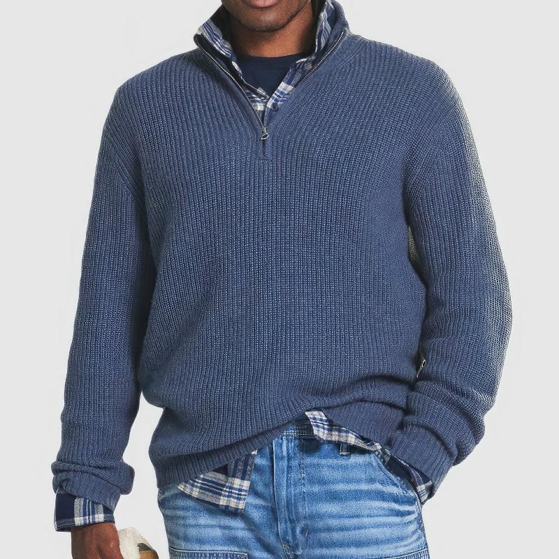 Charly | Men's Ribbed Quarter-Zip Sweater