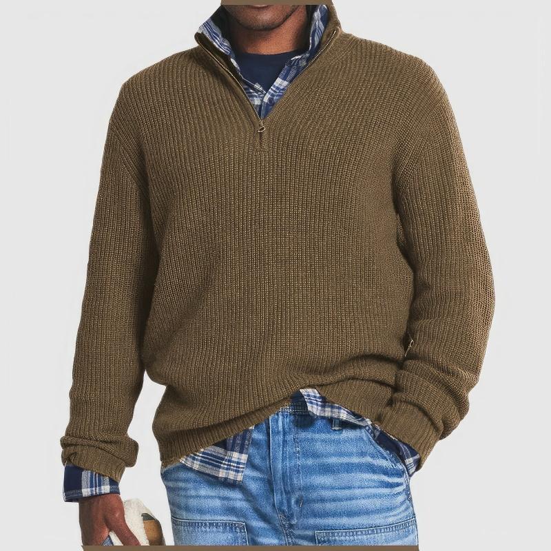 Charly | Men's Ribbed Quarter-Zip Sweater