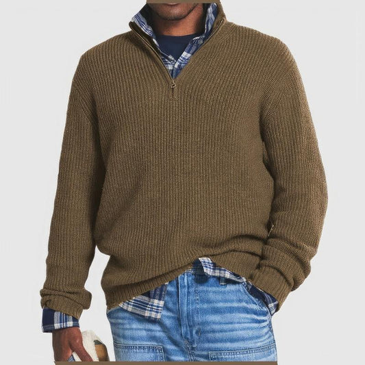 Charly | Men's Ribbed Quarter-Zip Sweater