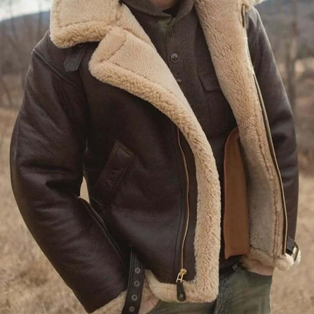 Charly | Men's Shearling Lined Aviator Jacket