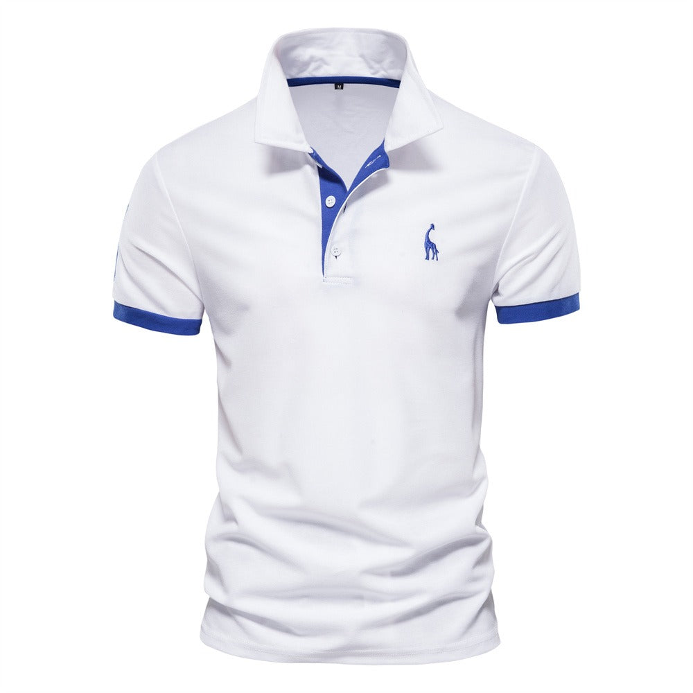Charly | Men's Short Sleeve Polo Shirt with Contrast Trim