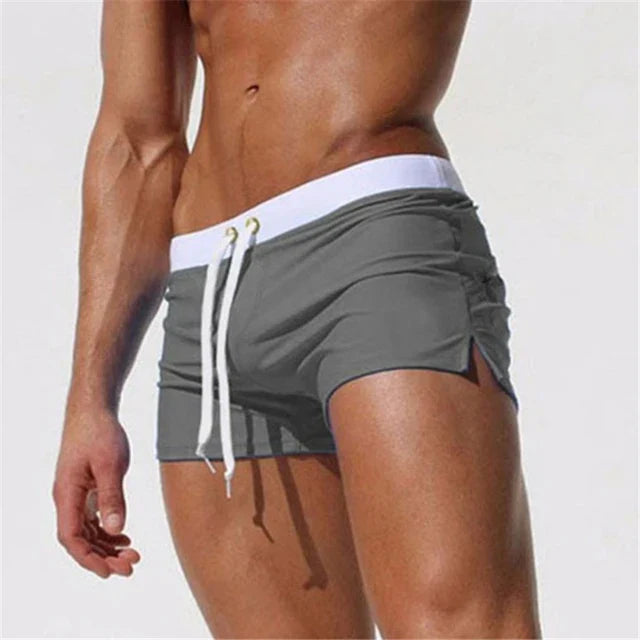 Charly | Men's Swim Shorts with Drawstring Waist and Side Slits