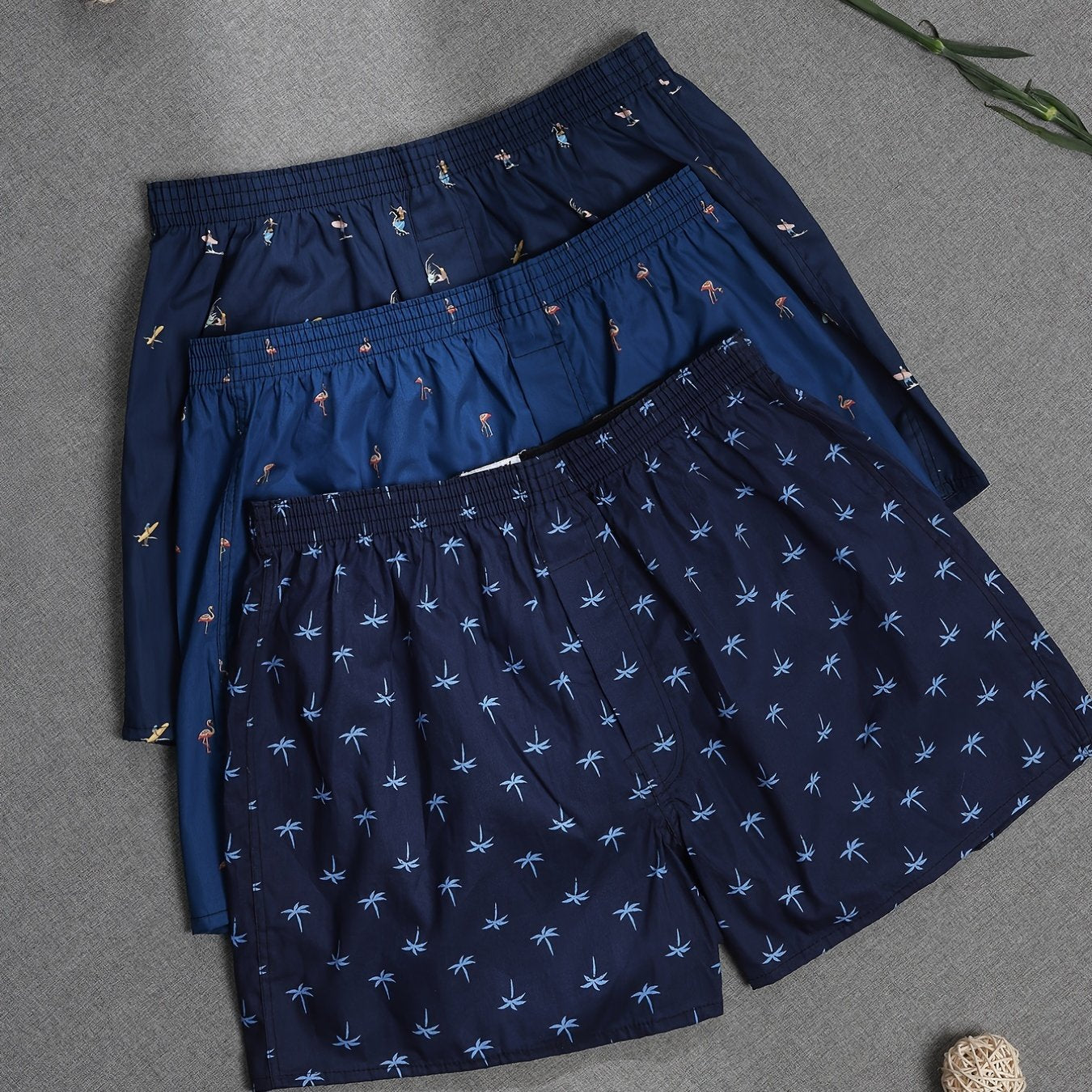 Charly | Men's Tropical Print Boxers (3-Pack)