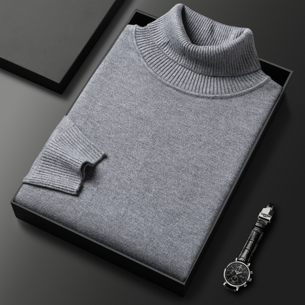 Charly | Men's Turtleneck sweater with ribbed cuffs
