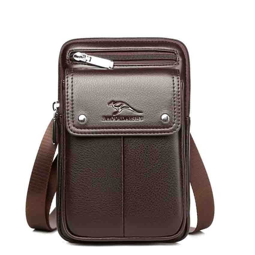 Charly | Men's Vertical Crossbody Bag with Front Pocket