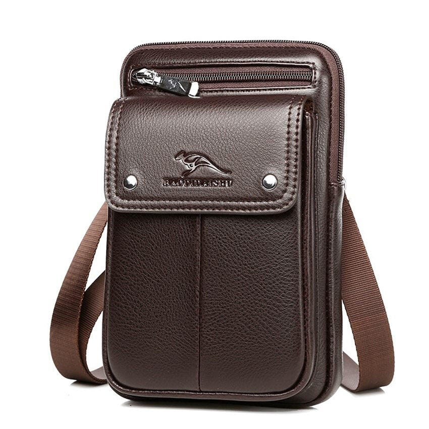 Charly | Men's Vertical Crossbody Bag with Front Pocket