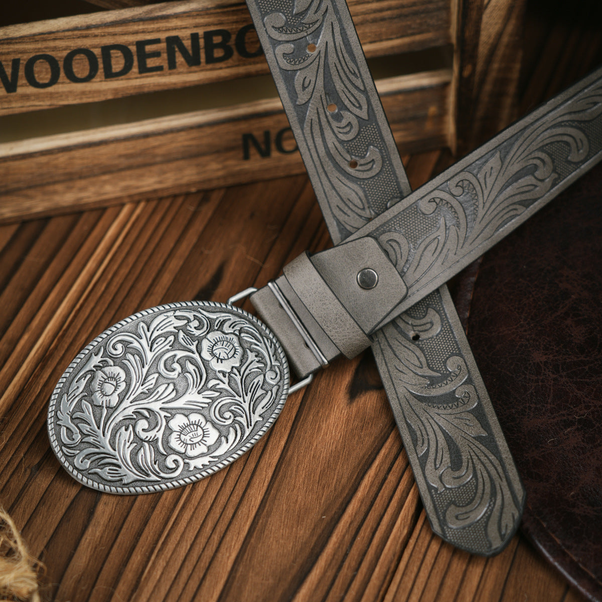 Charly | Men's Western-style – Vegan Leather Belt with Solid Metal Buckle