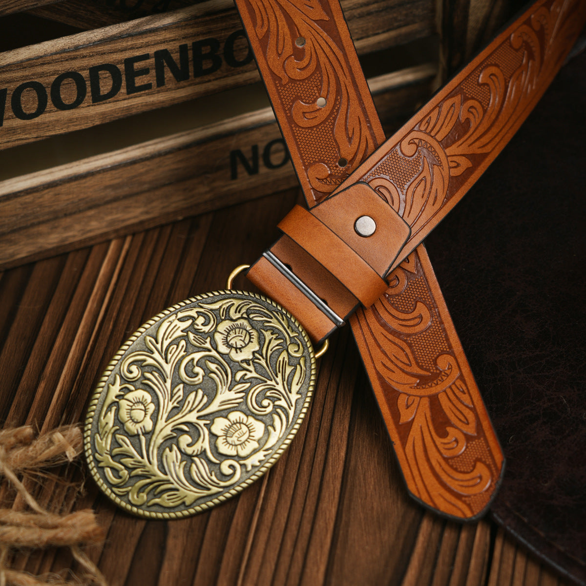 Charly | Men's Western-style – Vegan Leather Belt with Solid Metal Buckle